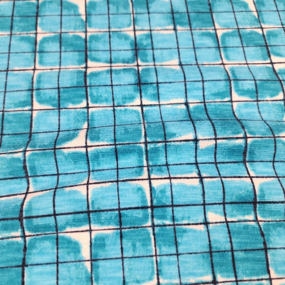 NWT Title Nine Matahari Blue Shibori Blocks Racerback Tank Size XL Stinkstopper - Picture 14 of 14